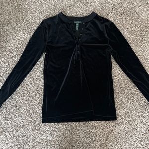 Black Velvet V Nexk Ralph Lauren